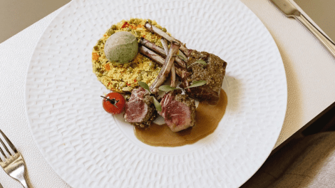 Prato autêntico do Degust'ar restaurante evora