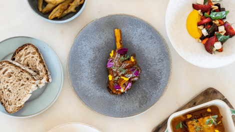 Prato gourmet do restaurante da Herdade do Esporão